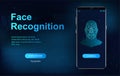 Biometric face recognition on smartphone